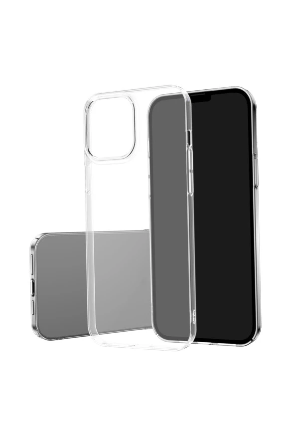 iPhone 13 Pro Max ile uyumlu Kılıf Şeffaf ve pürüzsüz Z- Vonn Şeffaf Kılıf Kaliteli sert PC Kılıf
