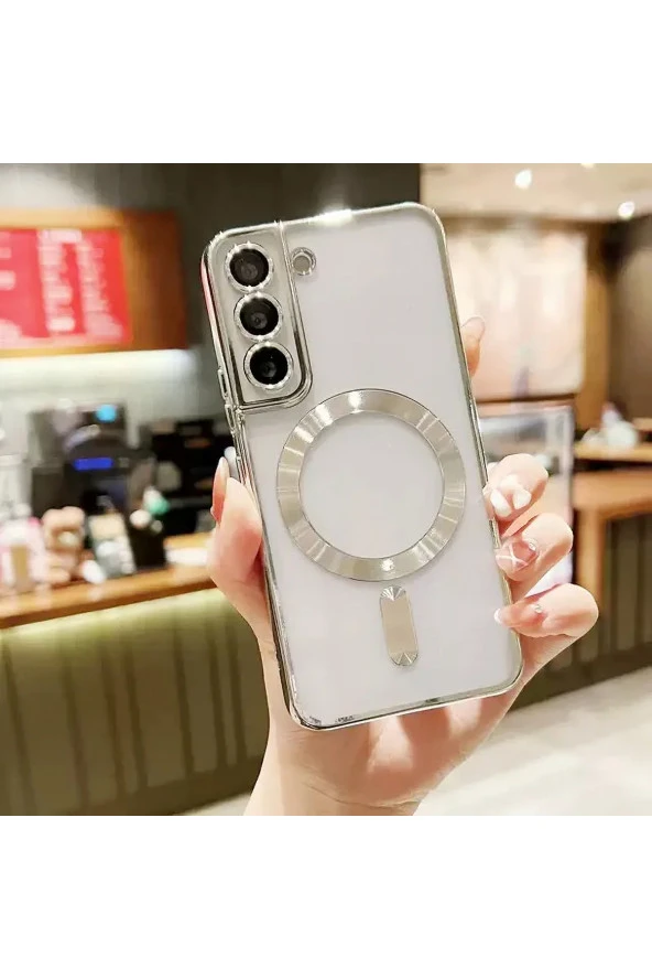 Samsung Galaxy S23 Plus ile Uyumlu Kamera Korumalı Kılıf Kablosuz Şarj Uyumlu Wireless Şarj Özellik ürün görseli