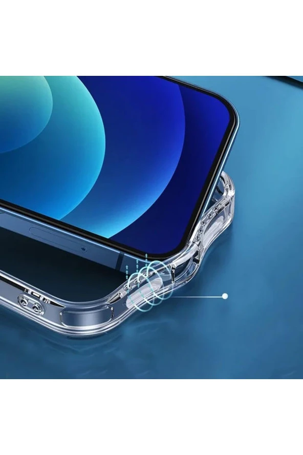 iPhone 15 ile uyumlu Kılıf Tacsafe Wireless Halka Magnetik Attractive Kapak Şeffaf - Resim 2