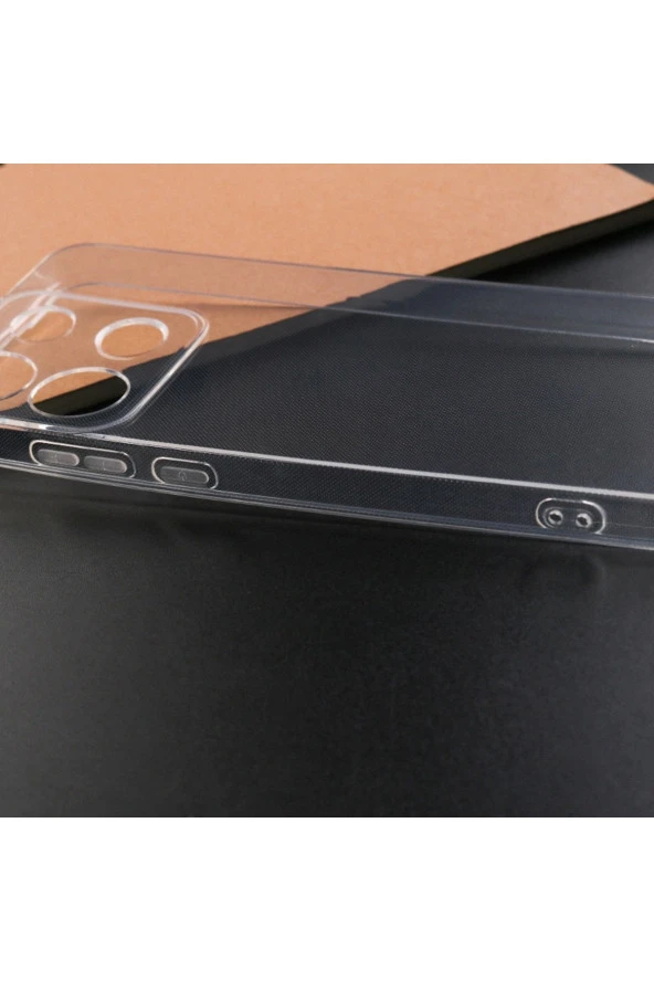 Tecno Spark Go 2023 ile uyumlu Kılıf Süper Şeffaf ve pürüzsüz Silikon Kapak - Resim 3