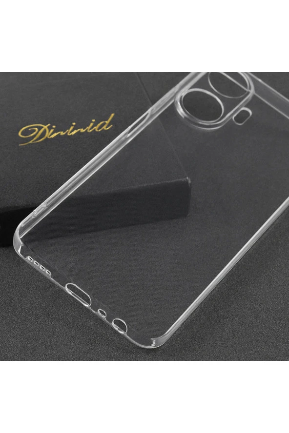 Realme C55 ile uyumlu Kılıf Süper Şeffaf ve pürüzsüz Silikon Kapak - Resim 3