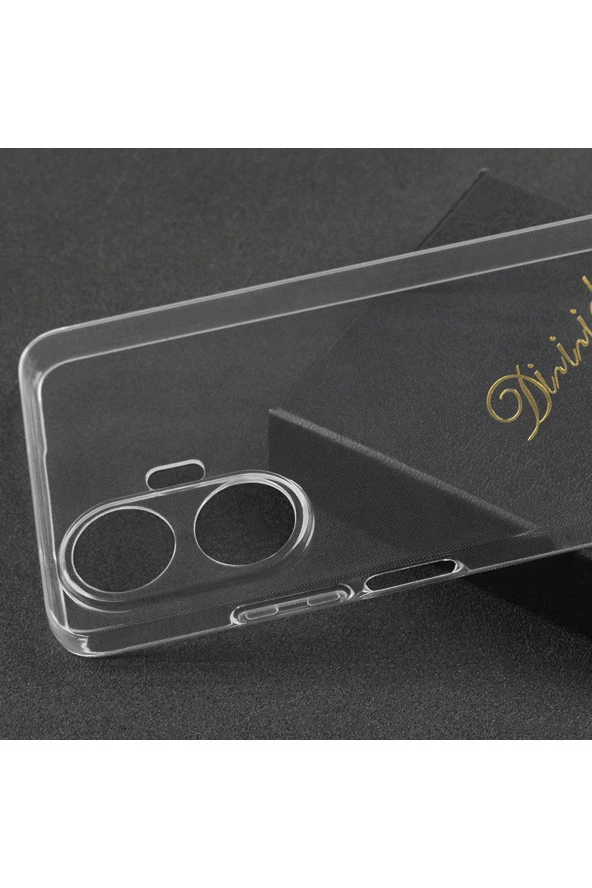 Realme C55 ile uyumlu Kılıf Süper Şeffaf ve pürüzsüz Silikon Kapak - Resim 4