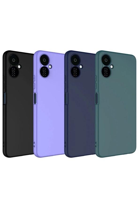 Tecno Camon 19 Neo ile Uyumlu Kılıf Kadife Iç Yüzey Silikon Z-Mara Lansman Vieri Kılıf Siyah - Resim 2