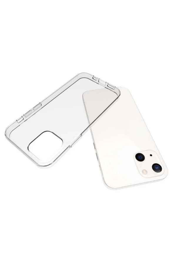 iPhone 15 ile uyumlu Kılıf Süper Şeffaf ve pürüzsüz Silikon Kapak - Resim 4