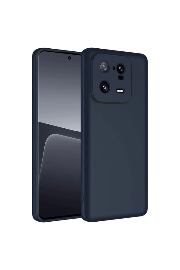 Xiaomi Mi 13 Pro ile Uyumlu Kılıf Kadife Iç Yüzey Silikon Z-Mara Lansman Vieri Kılıf Koyu Mor ürün görseli