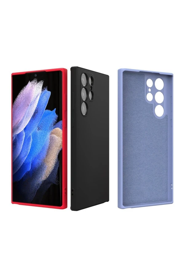 Xiaomi Mi 13 Lite ile Uyumlu Kılıf Kadife Iç Yüzey Silikon Z-Mara Lansman Vieri Kılıf Kırmızı - Resim 2