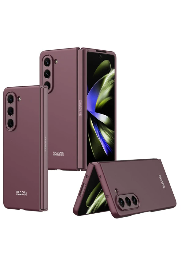 Galaxy Z Fold 5 Ile Uyumlu Kılıf Mat Görünümlü 180° Açılıp Kapanabilir Z-kıpta ürün görseli