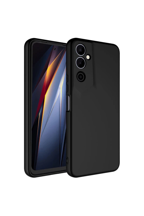 Tecno Pova Neo 2 ile Uyumlu Kılıf Kadife Iç Yüzey Silikon Z-Mara Lansman Vieri Kılıf Siyah