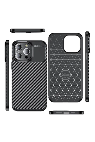 iPhone 15 Pro Max ile Uyumlu Silikon Kılıf Tpu Negro Silikon Ultra Slim Fit Kılıf - Resim 7