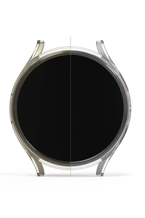 Galaxy Watch 6 Classic Ile Uyumlu 43mm Önü Açık Çerceve Wafture Silikon Kılıf Koruma Gard - Resim 2