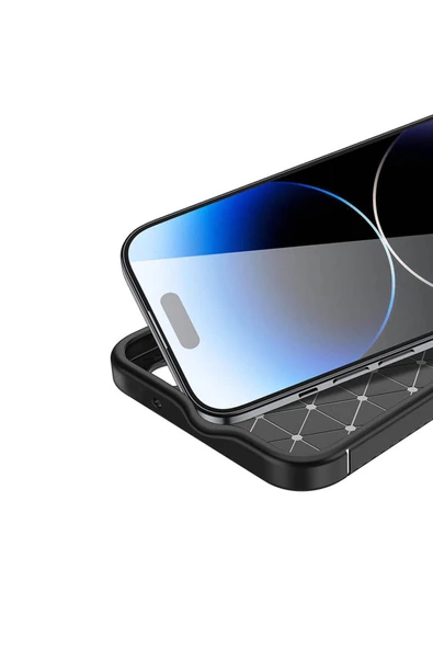 iPhone 15 Pro ile Uyumlu Silikon Kılıf Tpu Negro Silikon Ultra Slim Fit Kılıf - Resim 5