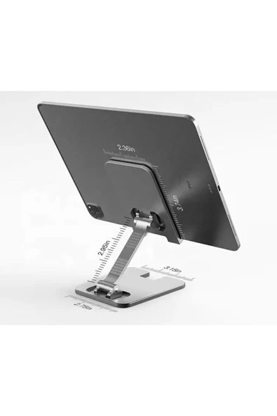 Ayarlanabilir Cep Telefonu Standı Katlanabilir Tok Alüminyum Universal Telefon Tutucu Xk040 - 4