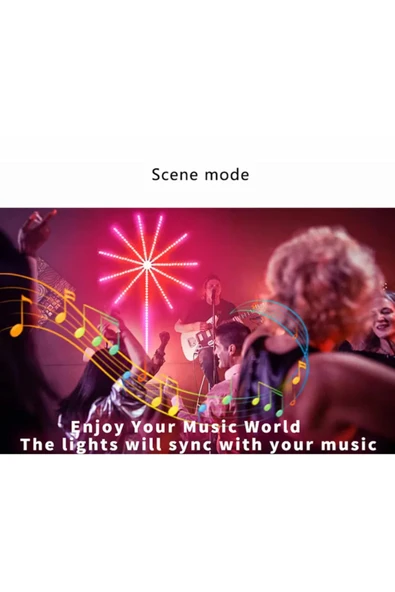 Led Yanar Söner Aydınlatma Renkli Led Işık Doğum Günleri Yılbaşı Kutlama Salon Oturma Odası YH24S - 2