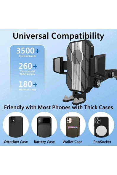 Araç İçin Telefon Tutucu Ayarlanabilir Temizlenebilir Torpido Cam Yada Sunroof Uygulanabilir FCZ031 - 6