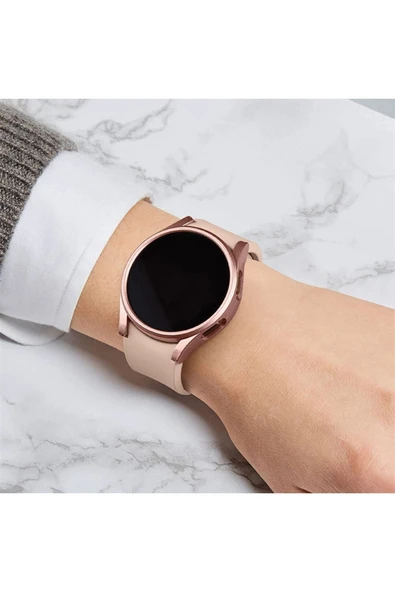 Huawei Watch 4 Pro ile Uyumlu Önü Açık Çerceve Pc Wafture Silikon Kılıf Koruma Gard Çerçeve - Resim 2