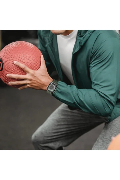 Apple Watch ile uyumlu Kayış 42/44/45/49mm Kauçuk Spor Esnek Düğmeli Toka Ripple Silikon Kordon - 2