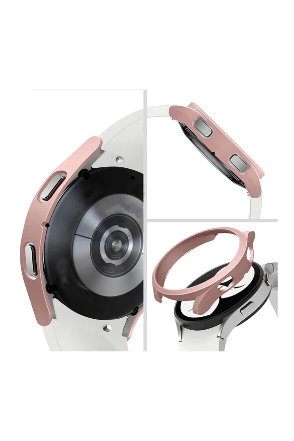 Huawei Watch 4 Pro ile Uyumlu Önü Açık Çerceve Pc Wafture Silikon Kılıf Koruma Gard Çerçeve - Resim 5