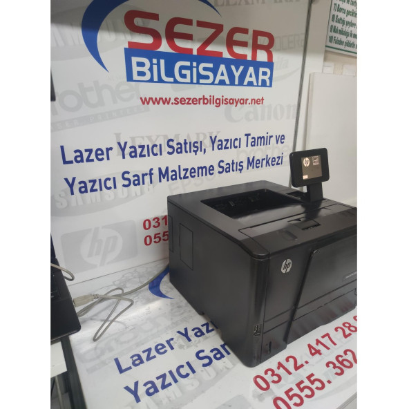 HP LaserJet Pro 400 Yazıcı M401dn DUBLEX + NETWORK HIZLI SERİ 6 BIN SYF BASAR ( 2, EL LAZER YAZICIDIR ) - 4