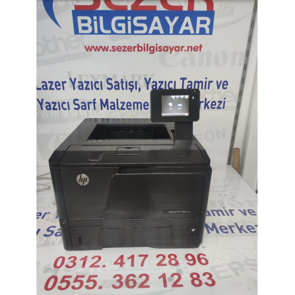 HP LaserJet Pro 400 Yazıcı M401dn DUBLEX + NETWORK HIZLI SERİ 6 BIN SYF BASAR ( 2, EL LAZER YAZICIDIR ) - 5