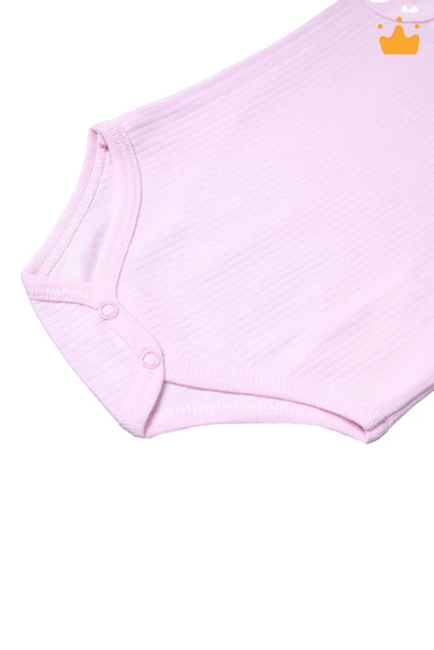 Babyhola %100 Pamuk 3'lü İnterlok Badi Zıbın Set 3727 - 3