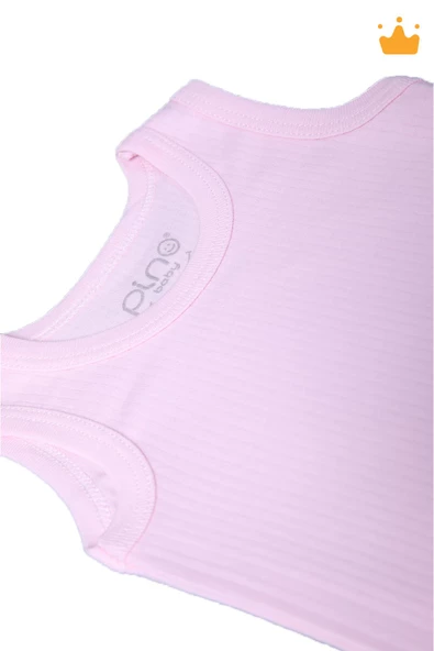 Babyhola %100 Pamuk 3'lü İnterlok Badi Zıbın Set 3727 - 10
