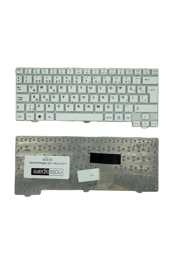 Lg Netbook X140, Netbook X170 Uyumlu Notebook Klavye Beyaz TR