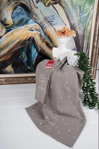 %100 Pamuk İkili 40x66 Cm Nakışlı Desenli Yılbaşı Havlu/Havlu Seti - 8