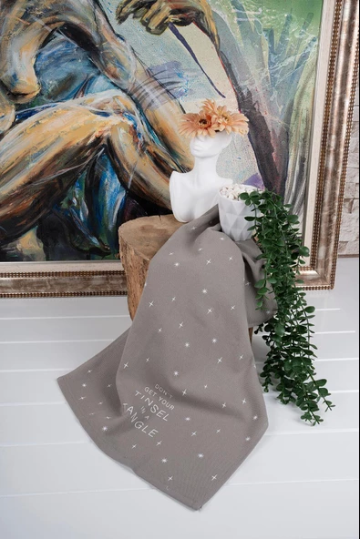 %100 Pamuk İkili 40x66 Cm Nakışlı Desenli Yılbaşı Havlu/Havlu Seti - 6