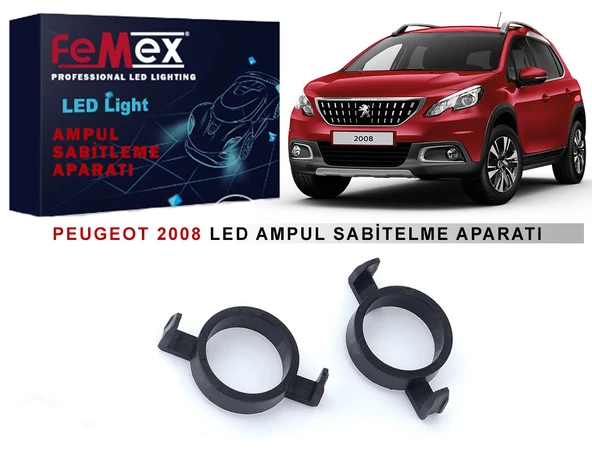 Peugeot 2008 Araçlar için Kısa Far Tutucu Led Ampul Sabitleme Aparatı