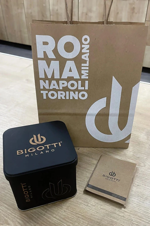 EBG.1.10120.5 Bigotti Çelik Kordon 5 ATM Su Geçirmez 2 Yıl Garantili Erkek Kol Saati - Resim 5