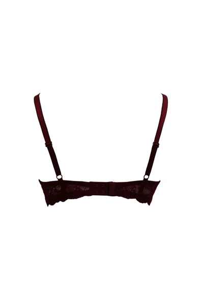 Eros Düz Cup Dantel Detaylı Kulaklı Sütyen Takım - Resim 2