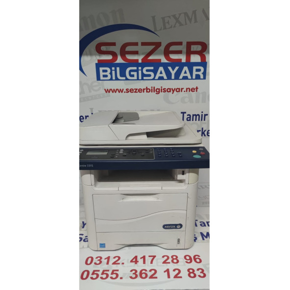 XEROX 3315 ÇOK FONKSİYONLU LAZER YAZICI  ( 2, EL LAZER YAZICI )