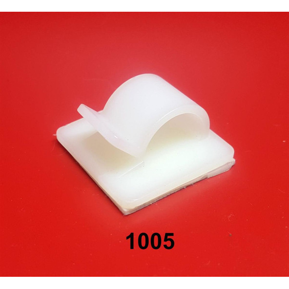 Yapışkanlı Kablo Klipsi Ykkl-25x25 - 1005 300 Adet