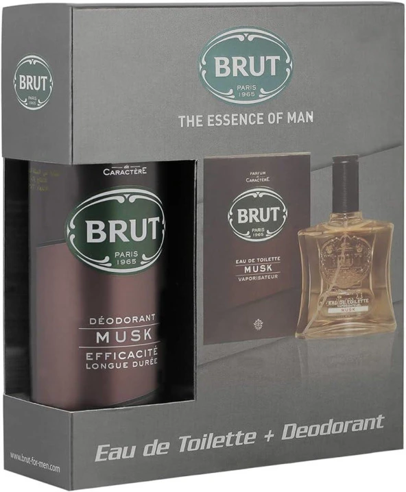 Brut Musk Erkek Parfüm Set Edt 100ml + Deodorant 200ml