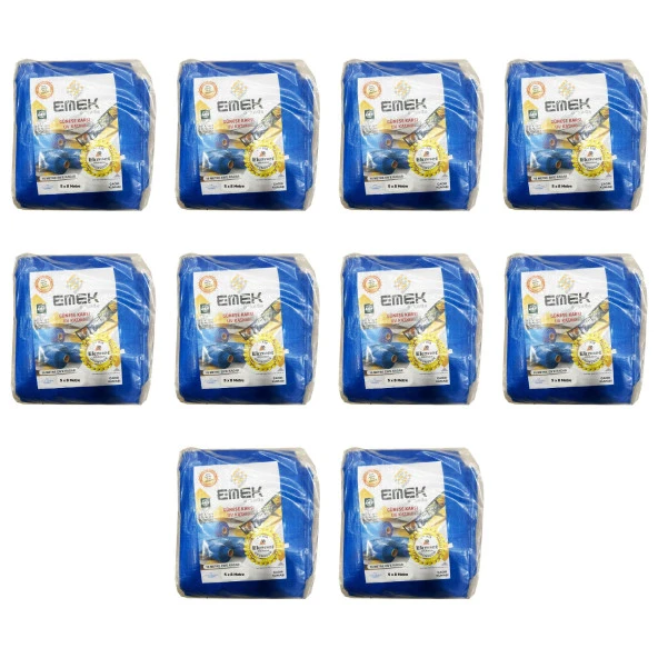 Emek Çadır Kumaşı Branda Tente UV Güneşlik Gölgelik Koruma Yağmur Su Geçirmez - 5x8 Metre - 5 Paket ürün görseli 1