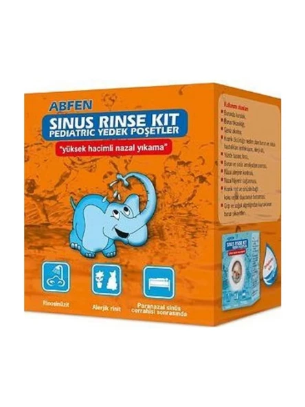 Abfen Sinus Rinse Kit Pediatric 50 Yedek Poşet