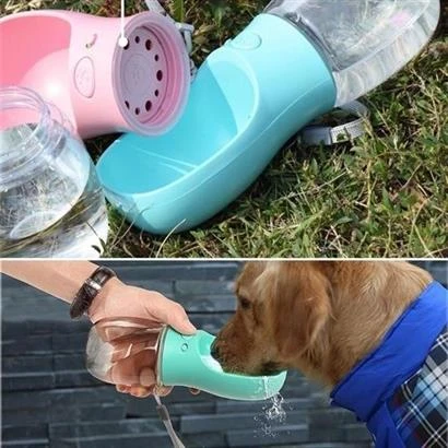 Marydien Taşınabilir Evcil Hayvan Suluğu Seyahat Kabı Kilitlenebilen Su Sızdırmaz Kap 350 ml - 6