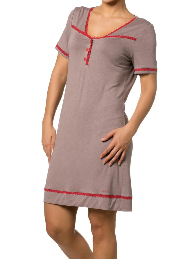 Doremi Kısa Kollu Gecelik - 4