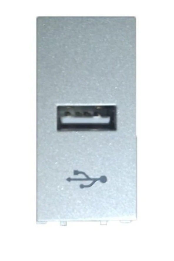 Viko Panasonic Modüler Metalik Beyaz USB Konnektör Alt+Kapak 1M - WVTT14194WH-TR