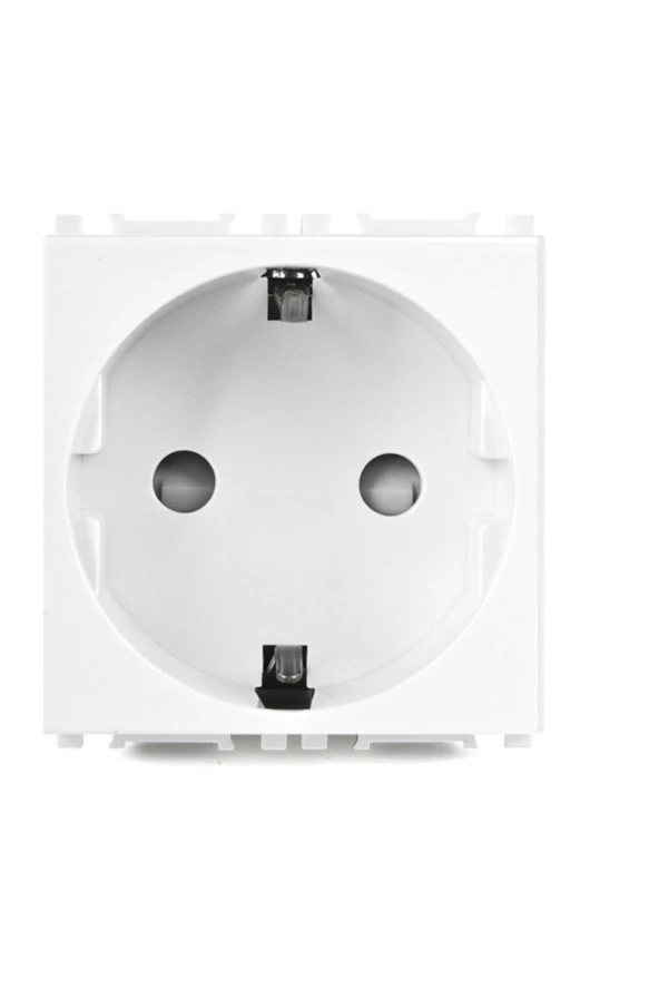 Viko Modüler Opak Beyaz Topraklı Priz Çk Alt+kapak 2m - Wvtt22121wh-tr