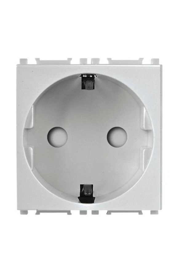 Viko Modüler Metalik Beyaz Topraklı Priz Çk Alt+kapak 2m - Wvtt22121mw-tr