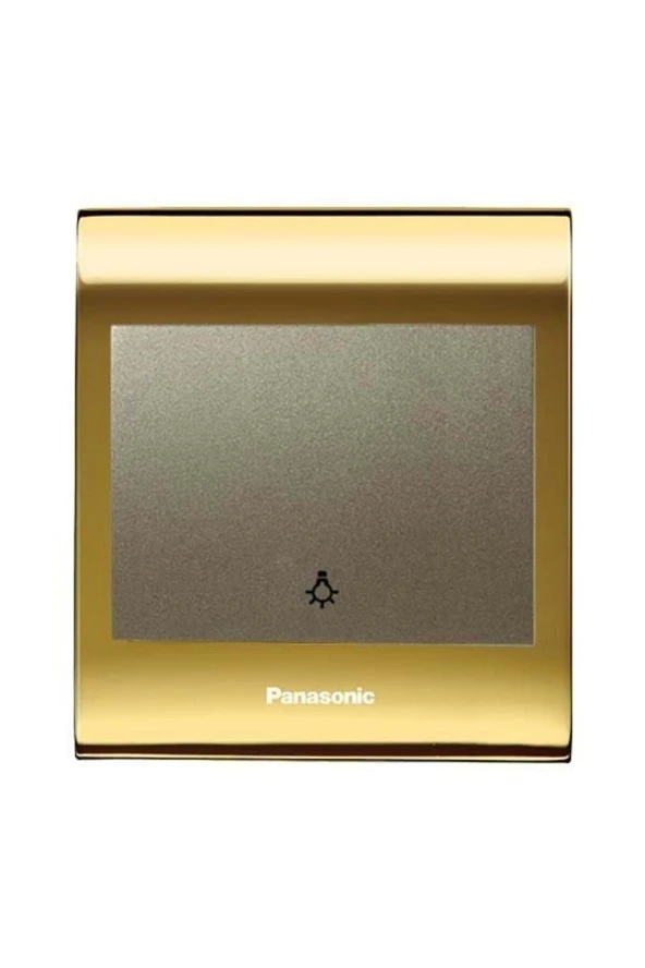 Viko Panasonic Thea Blu Light Anahtar, Çerçeve Gold+Dore, Kapak Dore