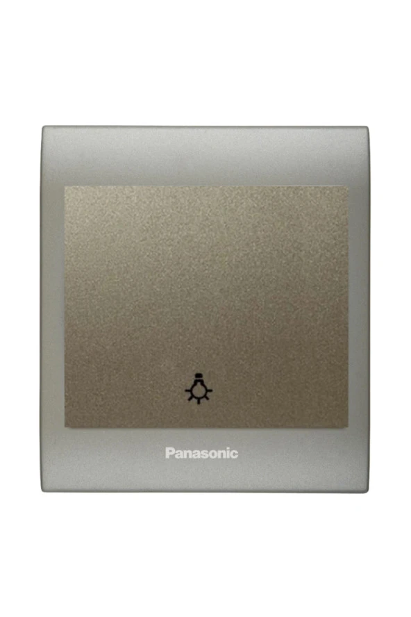 Viko Panasonic Thea Blu Light Anahtar, Çerçeve Inox Matt+Dore, Kapak Dore