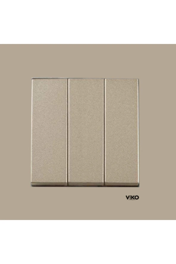 Viko Artline Novella Bronz Üçlü Anahtar ÇERÇEVELİ