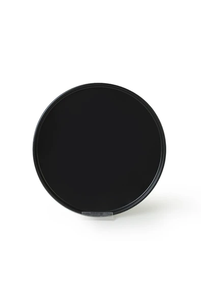 Keramika Mat Siyah Stackable Servis Tabağı 27 Cm 6 Adet 956 - Resim 6