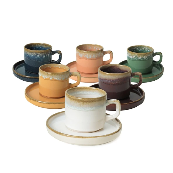 Keramika Shizen Stackable Çay Takımı 12 Parça 6 Kişilik - 4