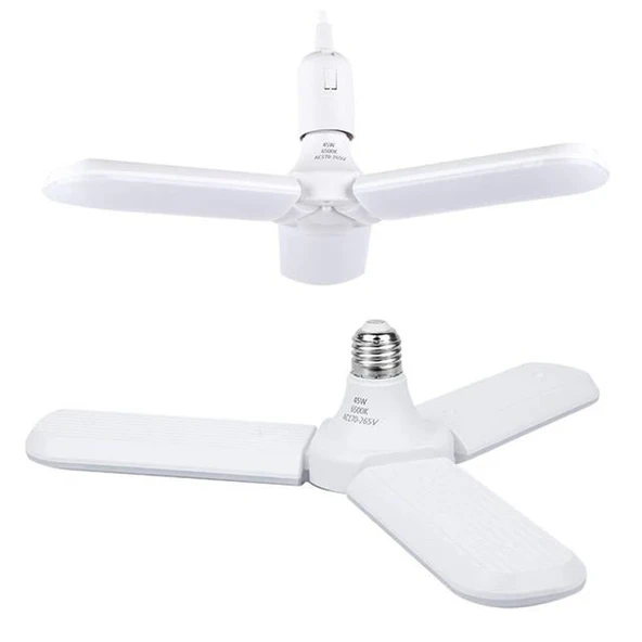 Powermaster PM-24464 E27 Duy 60W 3 Kollu Pervane Beyaz LED Ampul - 4