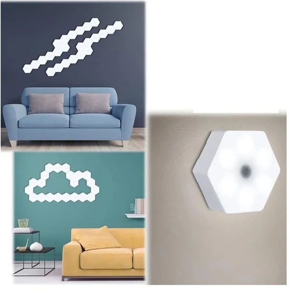 Powermaster MX-359 Üçlü Altıgen Kumandalı Pilli Dokunmatik Tezgah Altı LED Aydınlatma - 5