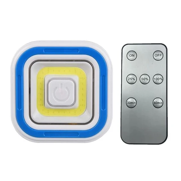 Powermaster PM-6937 Cob Ledli Pilli Uzaktan Kumandalı Tekli Lamba - 5