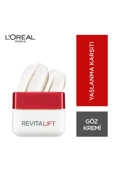 LOreal Paris Kırışıklık Karşıtı & Sıkılaştırıcı Göz Kremi - Revitalift Eye Cream 15 Ml